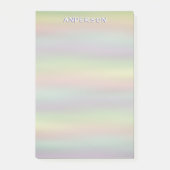 Post-it® Pastel Watercolor Stripes Custom Name (Devant)