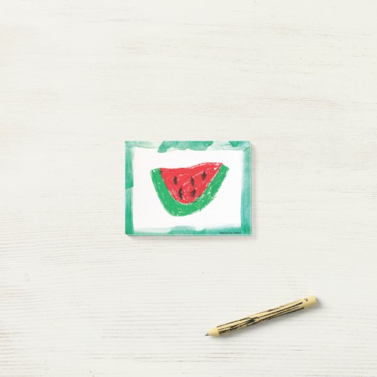 Post-it® Pastèque (Sur un bureau)