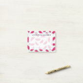 Post-it® Pastèque au néon sur le motif de graines (Sur un bureau)