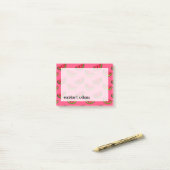 Post-it® Pastèque d'été sur le motif rose (Sur un bureau)