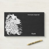 Post-it® Pasteur anatolien Nom du chien d'art Abstrait (Sur un bureau)