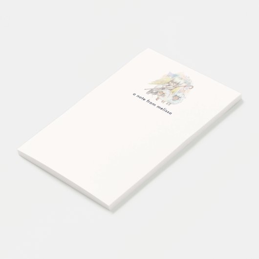 Post-it® Pasteur de Noël Ange avec agneaux (Incliné)