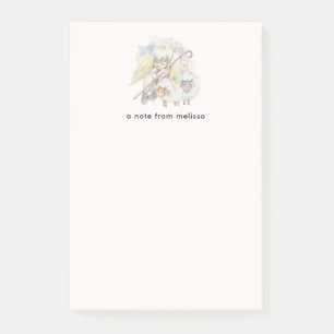 Post-it® Pasteur de Noël Ange avec agneaux