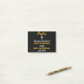 Post-it® Pastor Because Hardcore Devil Stomping Ninja (Sur un bureau)