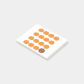 Post-it® Patch Citrouille d'Halloween mignon (Incliné)