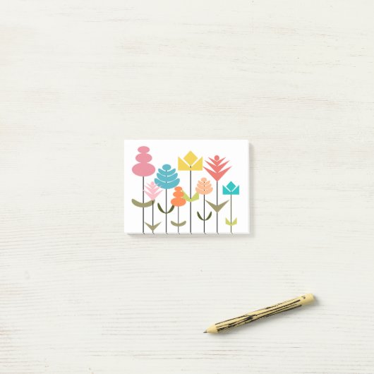 Post-it® Patch de fleurs (Sur un bureau)