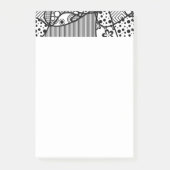 Post-it® Patchwork noir et blanc 04 de motif (Devant)