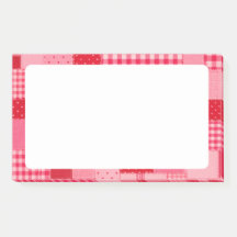 Patchwork rose et rouge personnalisé