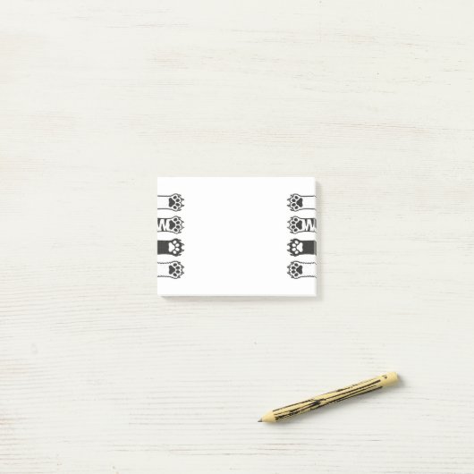 Post-it® Pâtes de chat (Sur un bureau)