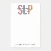 Post-it® Pathologiste du langage SLP personnalisé (Devant)