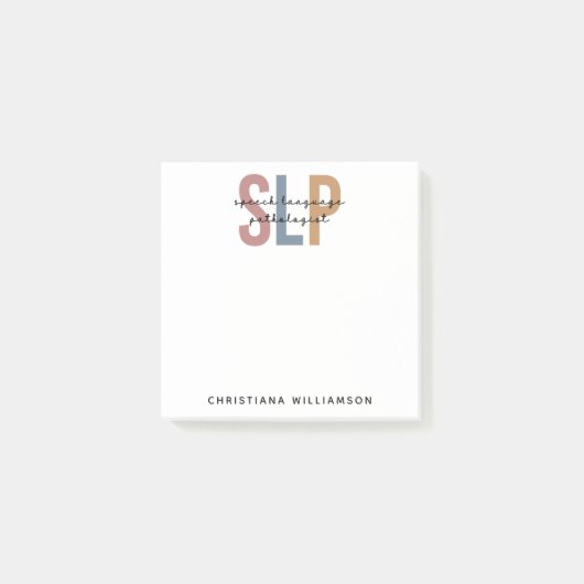 Post-it® Pathologiste du langage SLP personnalisé (Devant)