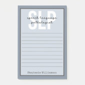 Post-it® Pathologiste orthophoniste sur mesure SLP  (Devant)