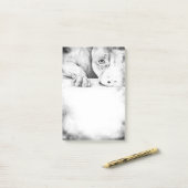 Post-it® Patiemment en attente (Sur un bureau)