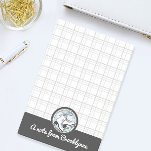 Post-it® Patinage sur glace moderne personnalisé Tartan