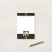Post-it® Patinage sur glace sur Parties scintillant noire e (Sur un bureau)