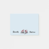 Post-it® Patins à glace patinage artistique bleu clair (Devant)