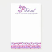 Post-it® Patricia nom P personnalisé signifiant message il (Devant)