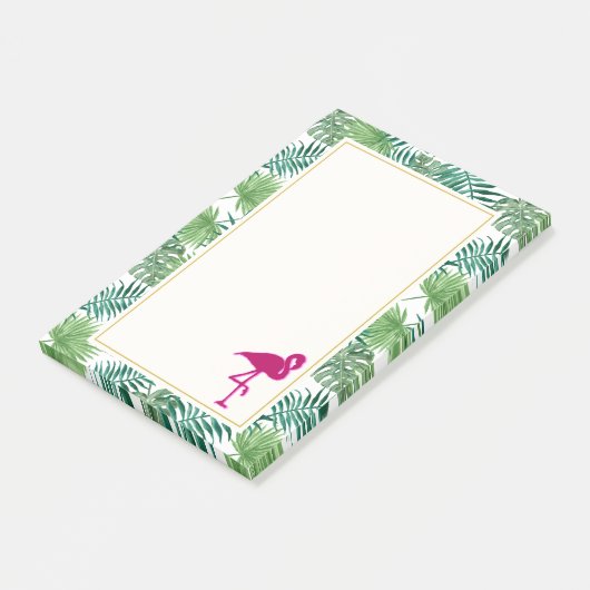 Post-it® Pattern et Pink Flamingo (Incliné)