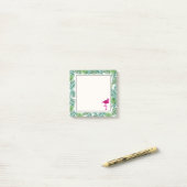 Post-it® Pattern et Pink Flamingo (Sur un bureau)