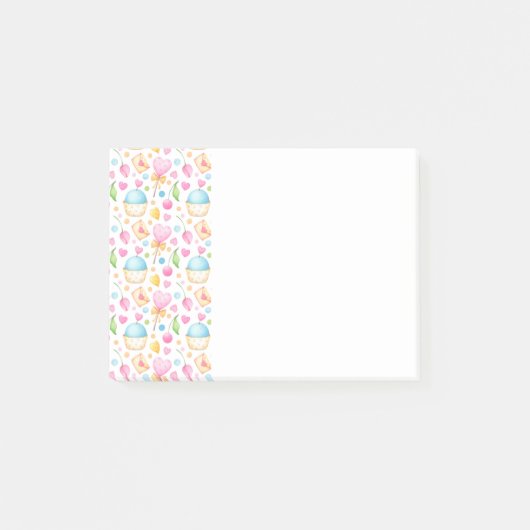 Post-it® Patters de Hearts and Muffins (Devant)