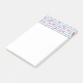 Post-it® Patters de Whimsical Flamingo et Pineapple (Incliné)