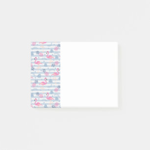 Post-it® Patters de Whimsical Flamingo et Pineapple