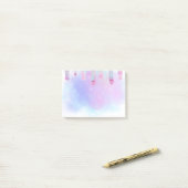 Post-it® pattes de couleurs pastel (Sur un bureau)