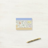 Post-it® Paul Klee Rich Harbor Expressionnisme abstrait (Sur un bureau)