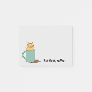 Post-it® Pavé de note au café de chat