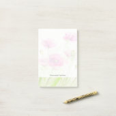 Post-it® Pavots peints 3 d'aquarelle (Sur un bureau)
