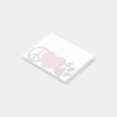 Post-it® Paw Aimé-La Paix (Incliné)