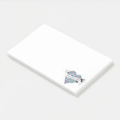 Post-it® Payer l'amour avec l'amour illustré proverbe portu (Incliné)