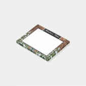 Post-it® Pays Noir Snowy Bois & Pin Forêt Personnalisé (Incliné)