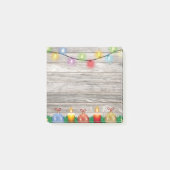 Post-it® Pays Ornements rustiques sur Noël de bois (Devant)