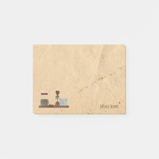 Post-it® Pays Primitifs Nom personnalisé Post-it Notes (Devant)