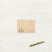Post-it® Pays Primitifs Nom personnalisé Post-it Notes (Sur un bureau)