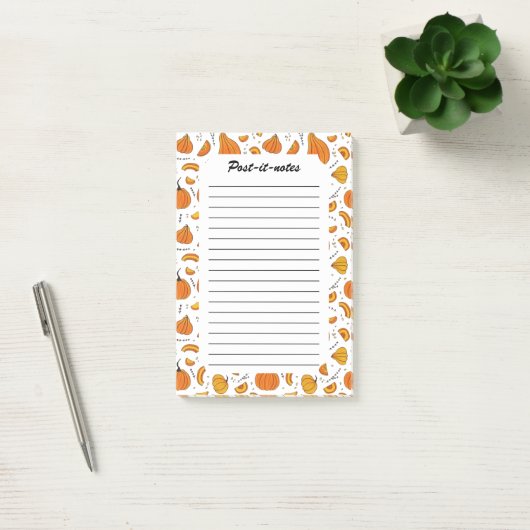 Post-it® Pays Rustique Automne Citrouille Automne (Bureau)