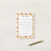 Post-it® Pays Rustique Automne Citrouille Automne (Sur un bureau)