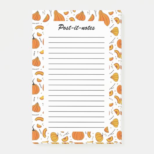 Post-it® Pays Rustique Automne Citrouille Automne (Devant)