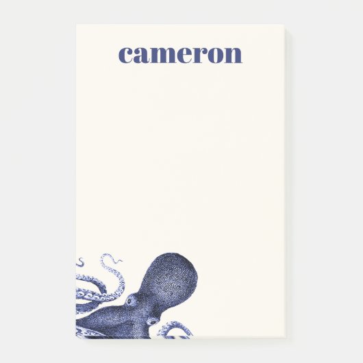 Post-it® Paysage Bleu Octopus (Devant)