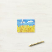 Post-it® Paysage du drapeau ukrainien (Sur un bureau)