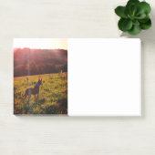 Post-it® Paysage du lever du soleil avec chien (Bureau)