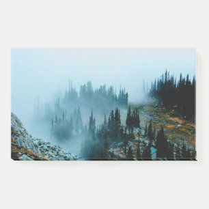 Post-it® paysage forestier, arbres naturels, alpes, arbres