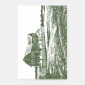 Post-it® Paysage rural maison de ferme de style coupe (Devant)