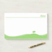 Post-it® Paysage vert (Sur un bureau)