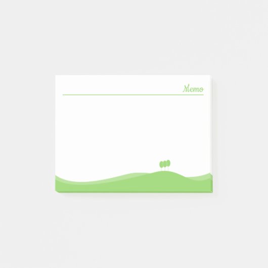 Post-it® Paysage vert (Devant)