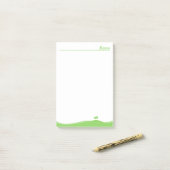 Post-it® Paysage vert (Sur un bureau)