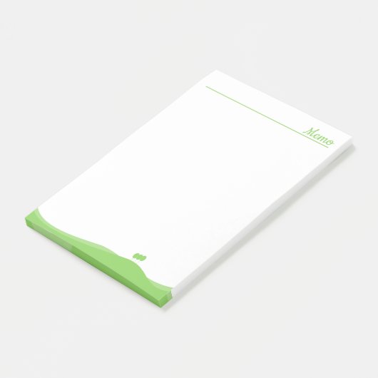 Post-it® Paysage vert (Incliné)