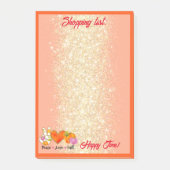 Post-it® Peace Love Automne Texte et couleur personnalisés (Devant)