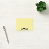 Post-it® Peace, Love & Books Post-It Notes (Bureau)